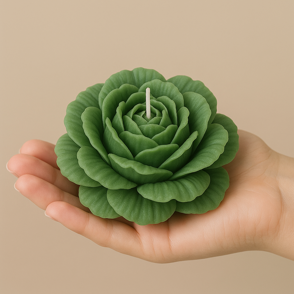 Single Bloom Peony Candle