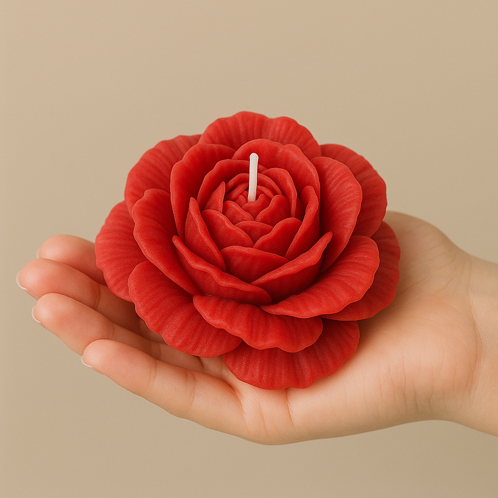 Single Bloom Peony Candle