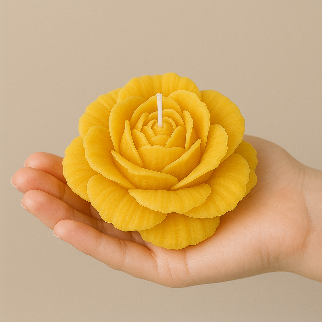 Single Bloom Peony Candle