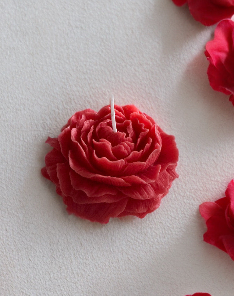 Single Bloom Peony Candle
